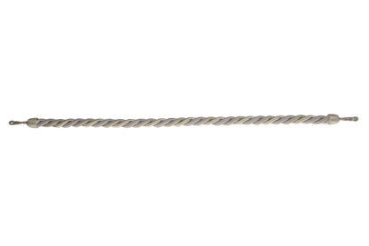 Hallis Colour Passion Trends Large Rope Tieback - Silver Grey