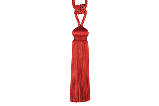 Hallis Rio Tassel Tieback - Fire Red