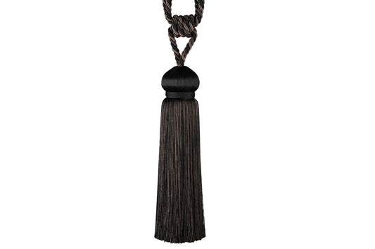 Hallis Rio Tassel Tieback - Charcoal