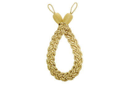 Hallis Highland Plaited Rope Tieback - Gold