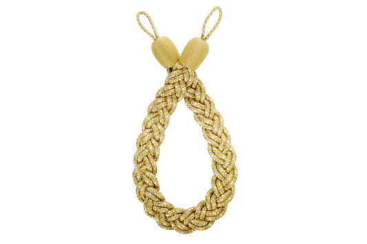 Hallis Highland Plaited Rope Tieback - Gold