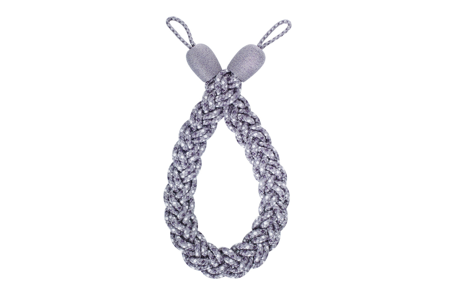 Hallis Highland Plaited Rope Tieback - Charcoal