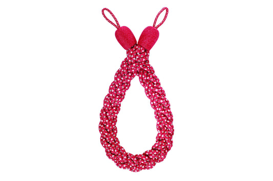 Hallis Highland Plaited Rope Tieback - Ruby