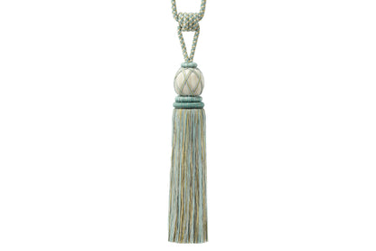 Hallis Highland Large Tassel Tieback - Aqua