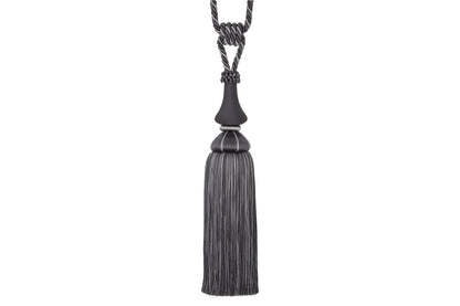 Hallis Ascot Tassel Tieback - Hematite