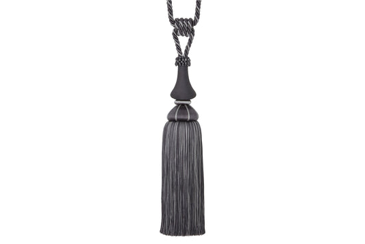Hallis Ascot Tassel Tieback - Hematite