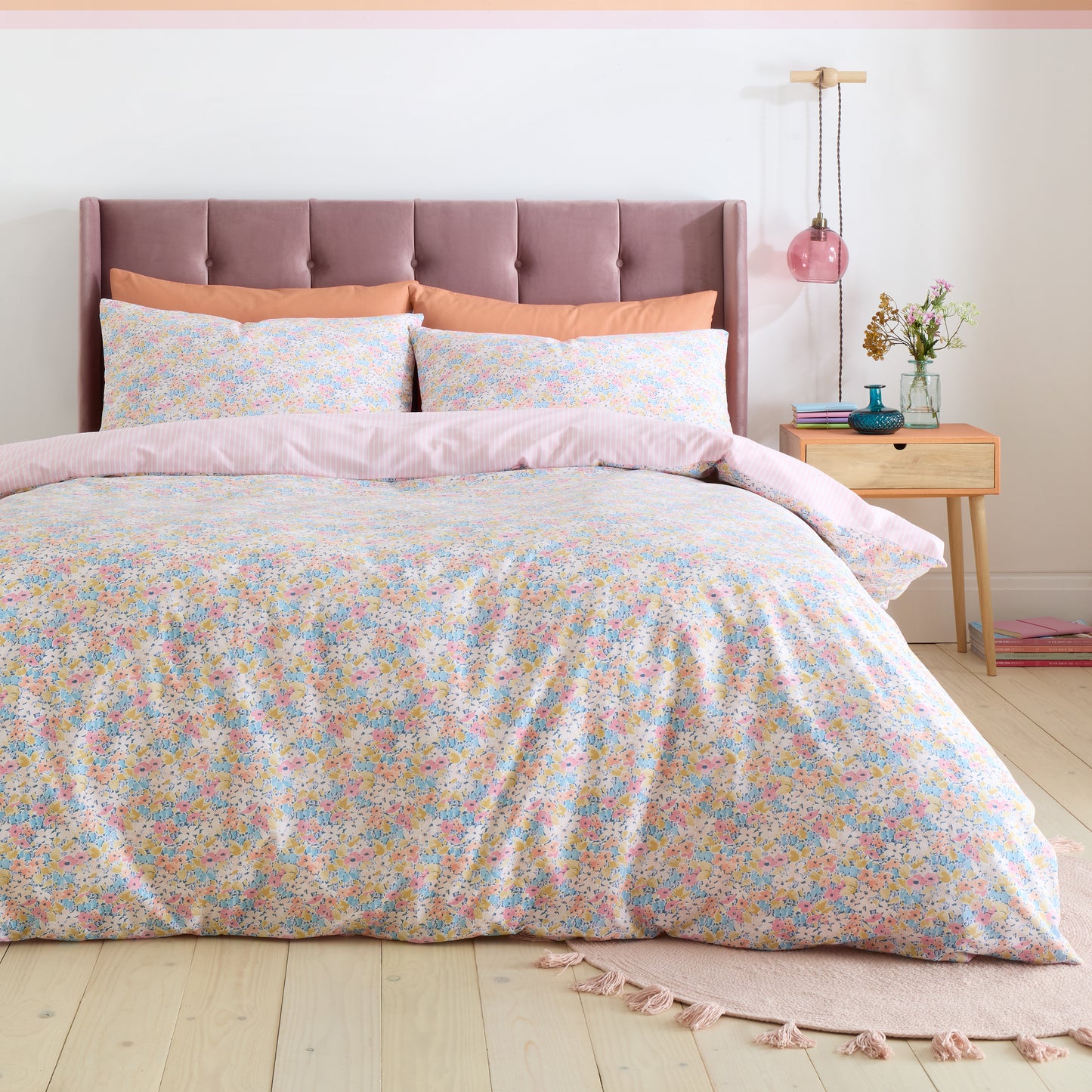 Catherine Lansfield Darcy Floral Duvet Cover Set