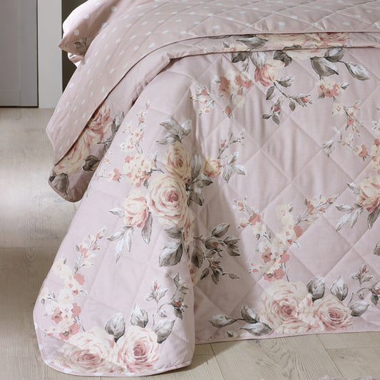 Catherine Lansfield Canterbury Bedspread - Blush