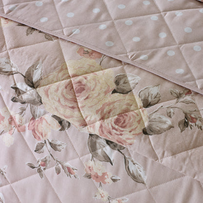 Catherine Lansfield Canterbury Bedspread - Blush