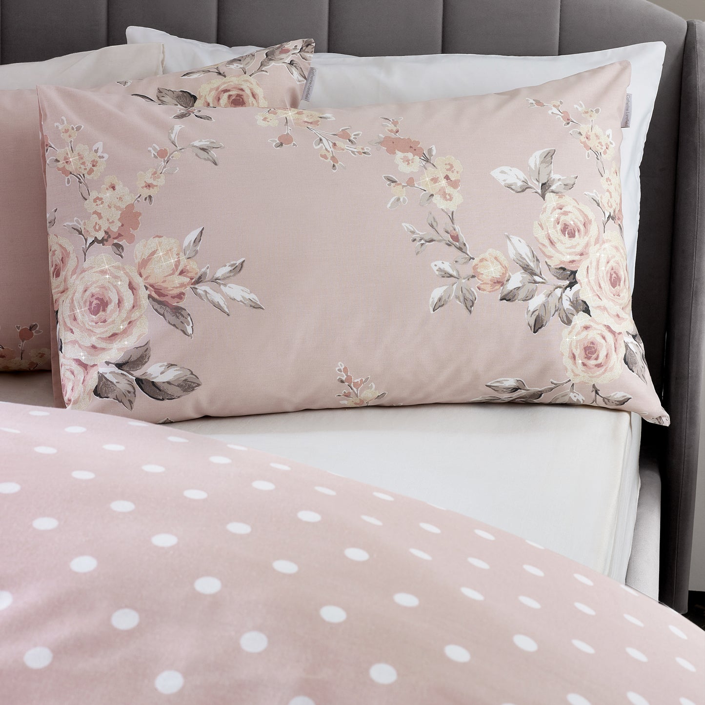 Catherine Lansfield Canterbury Duvet Cover Set - Blush