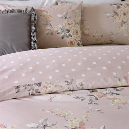 Catherine Lansfield Canterbury Duvet Cover Set - Blush