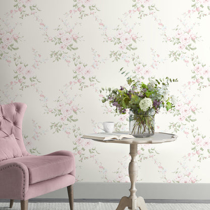 Catherine Lansfield Canterbury Wallpaper - Cream
