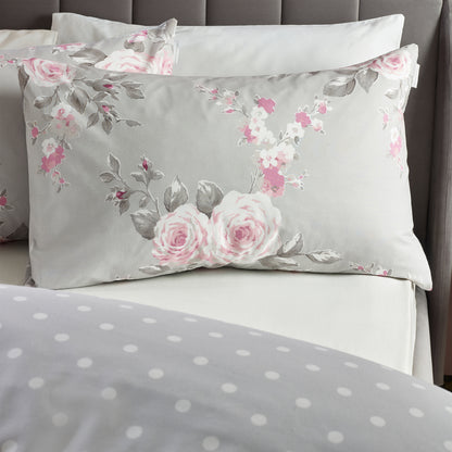 Catherine Lansfield Canterbury Duvet Cover Set - Grey