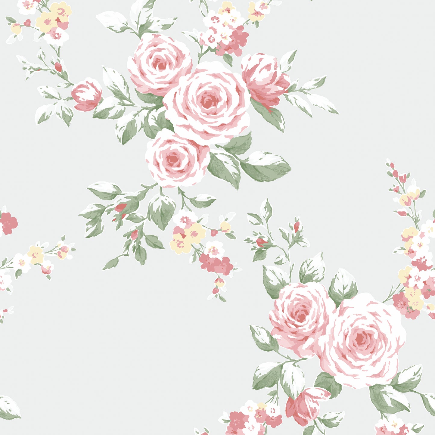 Catherine Lansfield Canterbury Wallpaper - Grey/Red