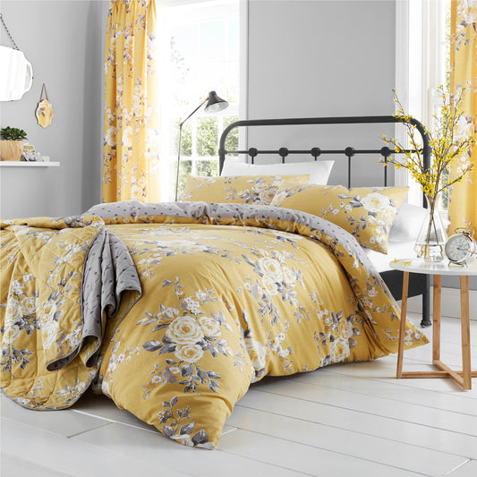 Catherine Lansfield Canterbury Duvet Cover Set - Ochre