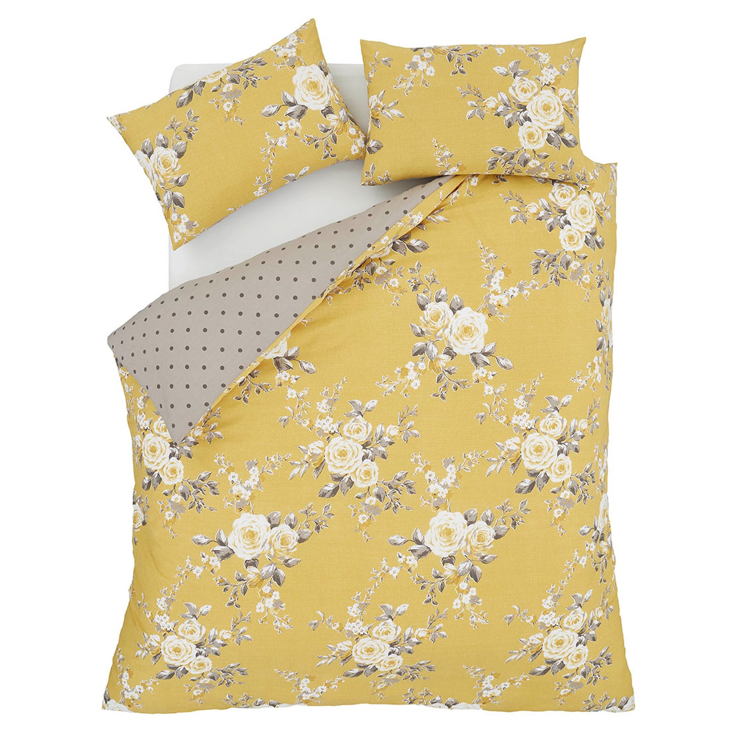 Catherine Lansfield Canterbury Duvet Cover Set - Ochre