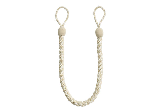 Hallis Reflections Large Rope Tieback - Natural/Cream