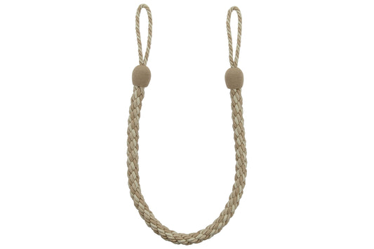 Hallis Reflections Large Rope Tieback - Beige/Fawn
