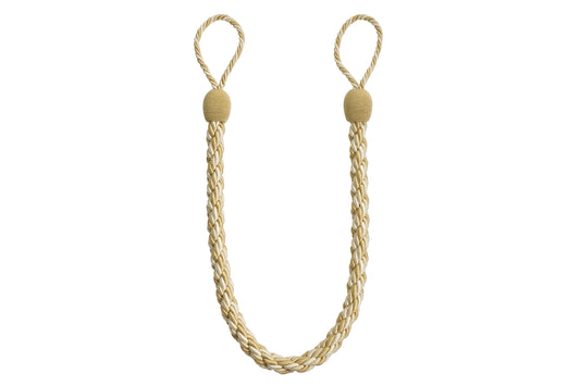 Hallis Reflections Large Rope Tieback - Beige/Brown