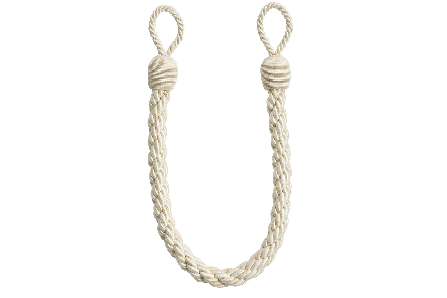 Hallis Reflections Small Rope Tieback - Natural/Cream