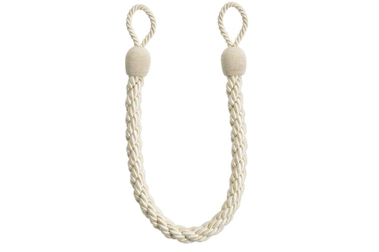 Hallis Reflections Small Rope Tieback - Natural/Cream