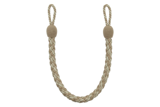 Hallis Reflections Small Rope Tieback - Beige/Fawn