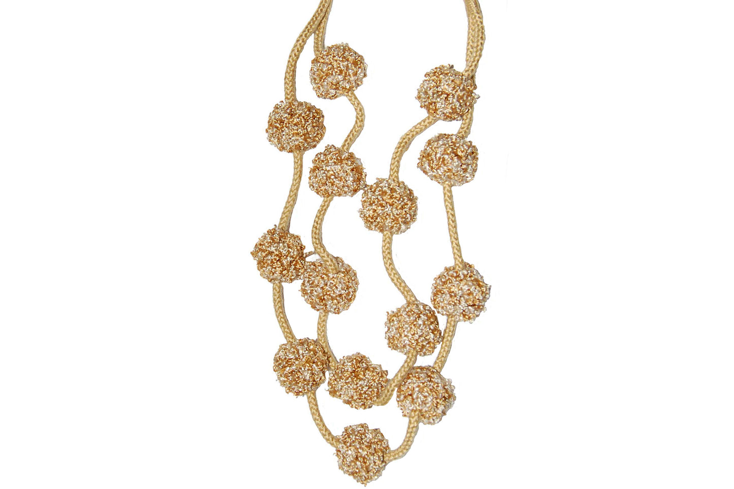Hallis Opus Pom Pom Tieback - Soft Gold