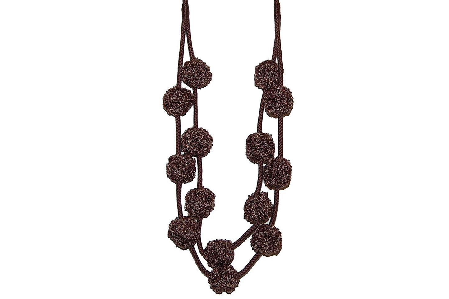 Hallis Opus Pom Pom Tieback - Chocolate