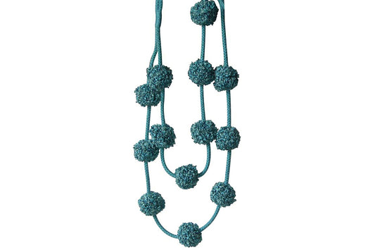 Hallis Opus Pom Pom Tieback - Peacock