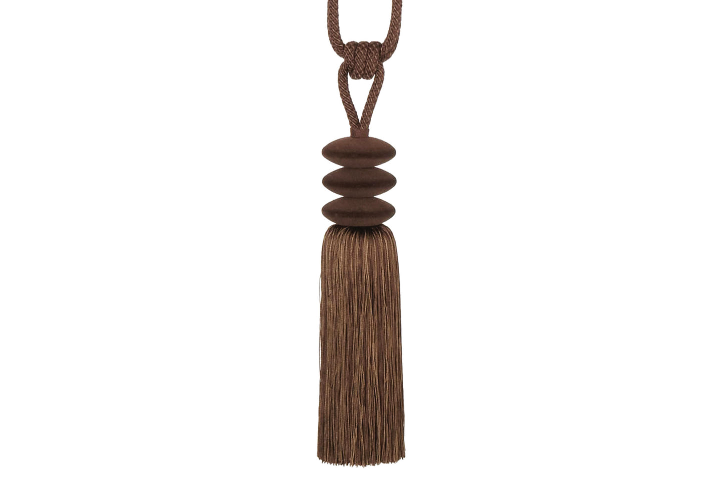 Hallis Opus Pebble Tassel Tieback - Chocolate