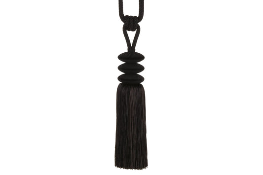 Hallis Opus Pebble Tassel Tieback - Black