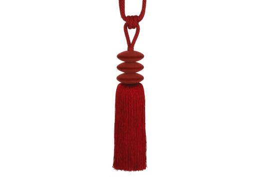 Hallis Opus Pebble Tassel Tieback - Brick Red