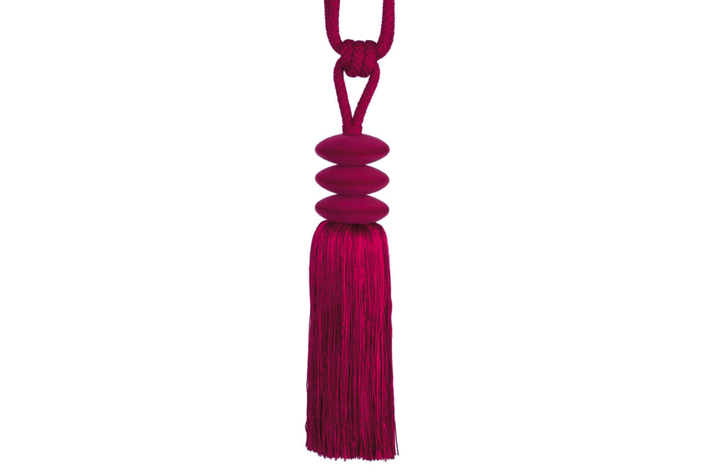 Hallis Opus Pebble Tassel Tieback - Fuchsia