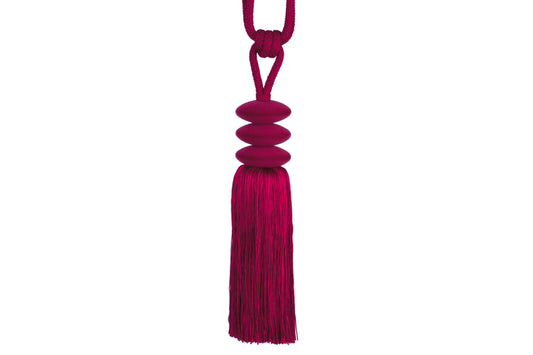 Hallis Opus Pebble Tassel Tieback - Fuchsia
