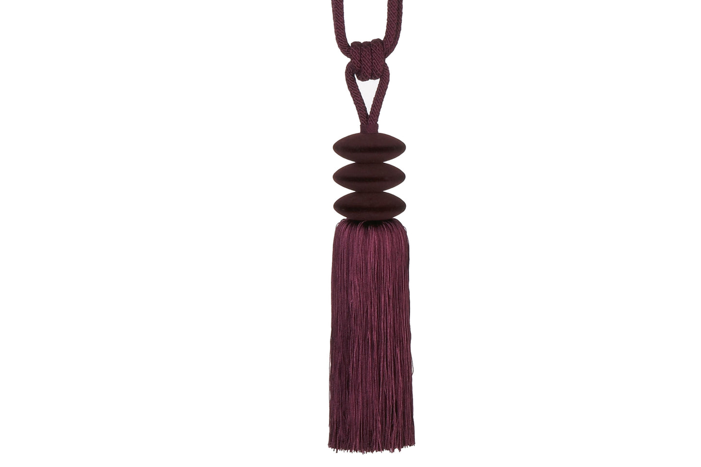 Hallis Opus Pebble Tassel Tieback - Damson
