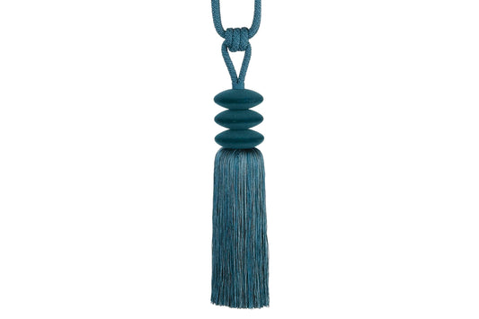 Hallis Opus Pebble Tassel Tieback - Peacock