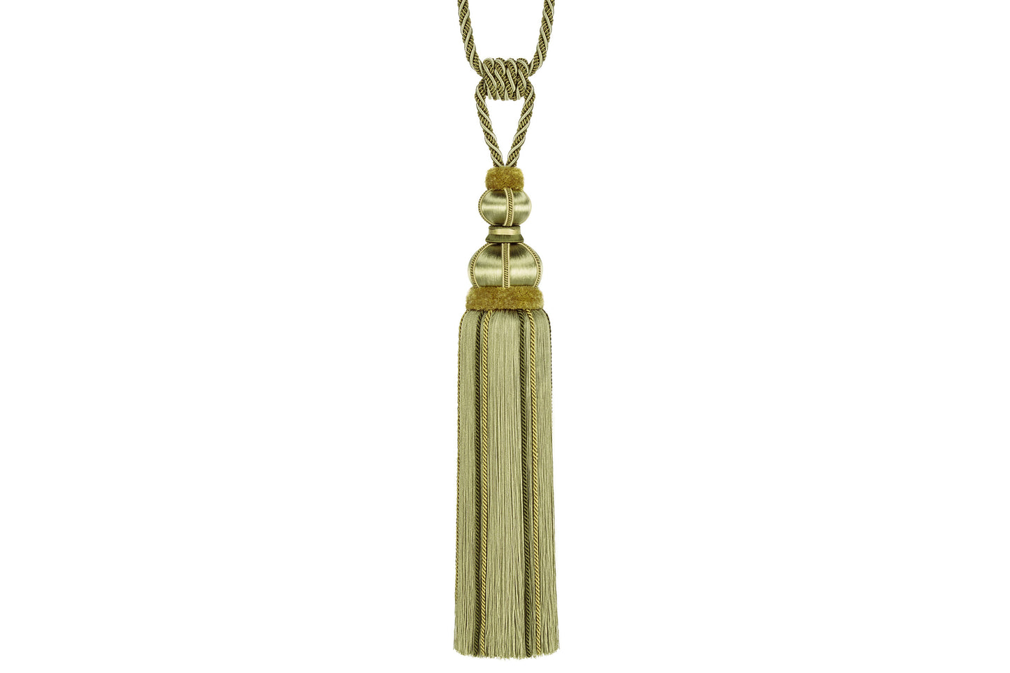 Hallis Antoinette Tassel Tieback - Olive