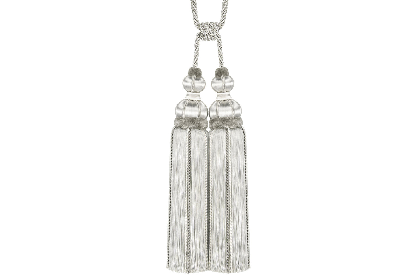 Hallis Antoinette Double Tassel Tieback - Silver