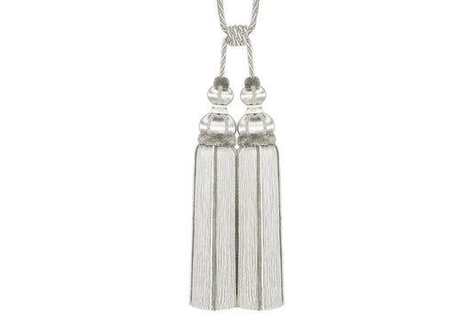 Hallis Antoinette Double Tassel Tieback - Silver