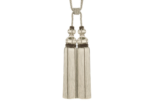 Hallis Antoinette Double Tassel Tieback - Bisque