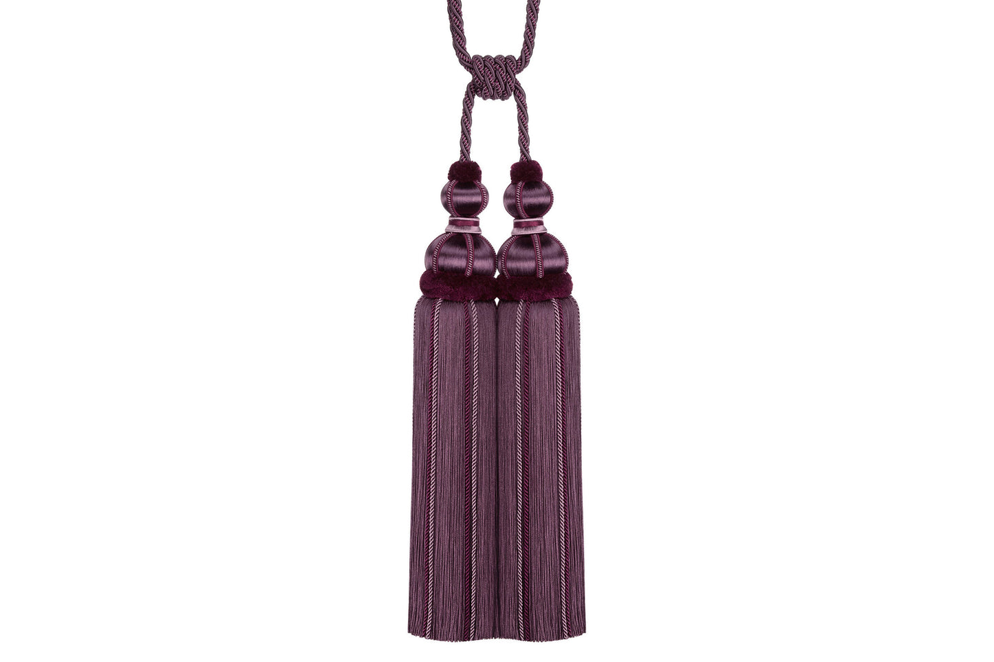 Hallis Antoinette Double Tassel Tieback - Mulberry