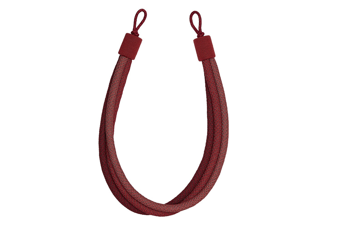 Hallis Opulent 3-Cord Rope Tieback - Rouge