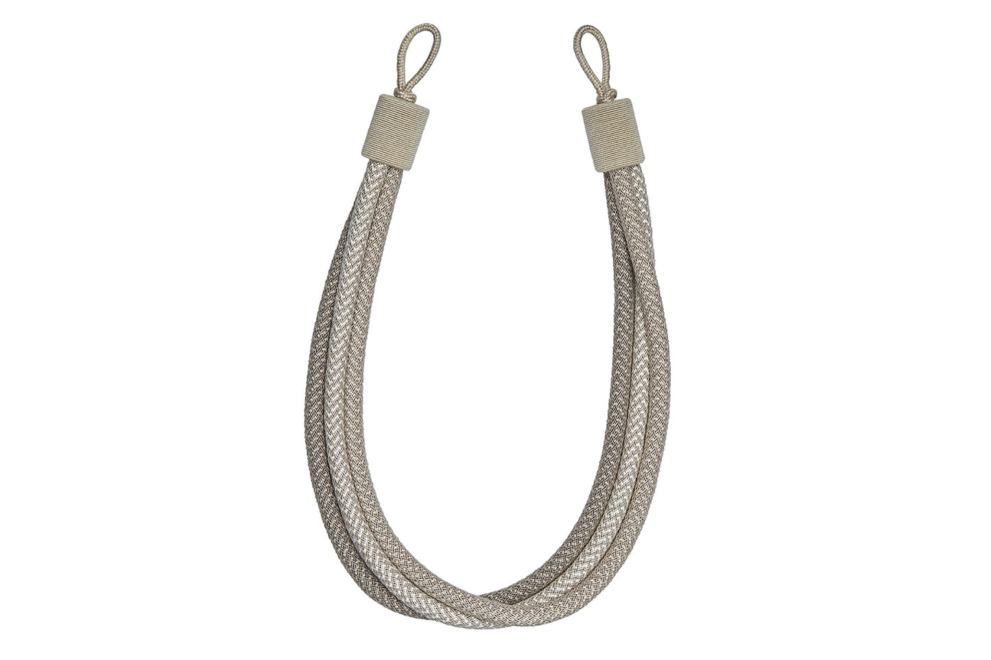 Hallis Opulent 3-Cord Rope Tieback - Bisque