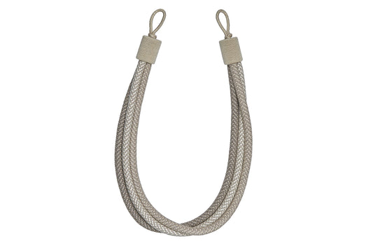 Hallis Opulent 3-Cord Rope Tieback - Bisque