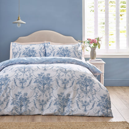 Catherine Lansfield Antoinette Duvet Cover Set - Blue