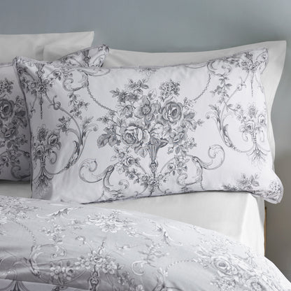 Catherine Lansfield Antoinette Duvet Cover Set - Grey