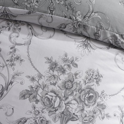 Catherine Lansfield Antoinette Duvet Cover Set - Grey