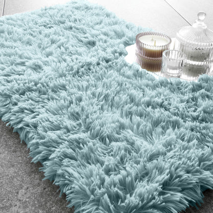 Catherine Lansfield Cuddly Bath Mat - Duck Egg