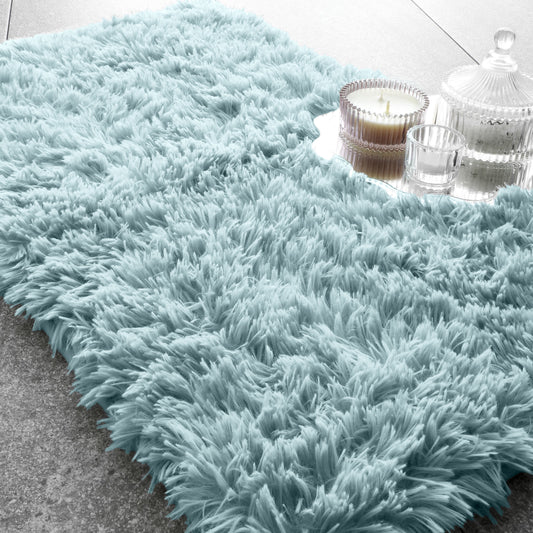 Catherine Lansfield Cuddly Bath Mat - Duck Egg