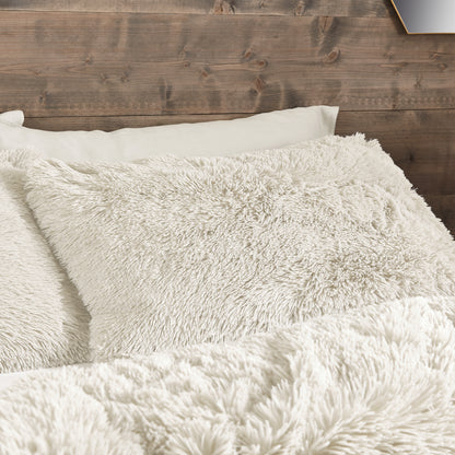 Catherine Lansfield Cuddly Duvet Cover Set - Cream